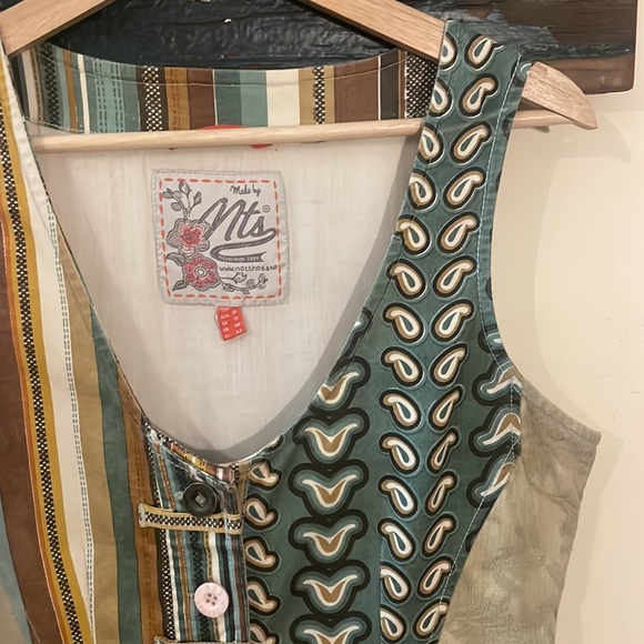 N.T.S Not the Same Sleeveless MultiPrint Dress Size 38 - Picture 7 of 16